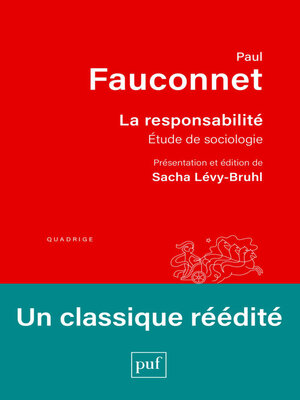 cover image of La responsabilité